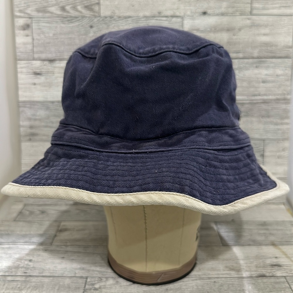 Blue distressed outdoor bucket hat